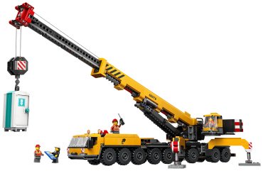 LEGO Желтый передвижной строительный кран City 60409, деталей 1116 шт