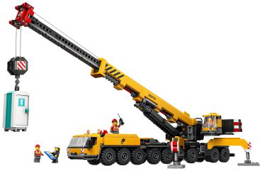 LEGO Желтый передвижной строительный кран City 60409, деталей 1116 шт купить,NaN