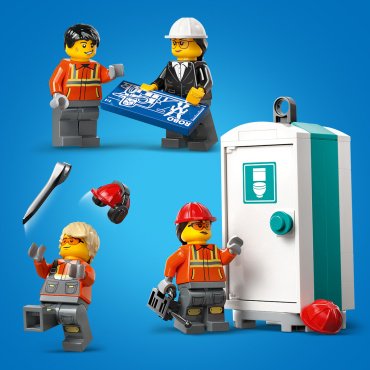 LEGO Желтый передвижной строительный кран City 60409, деталей 1116 шт