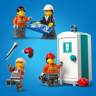LEGO Желтый передвижной строительный кран City 60409, деталей 1116 шт купить,NaN