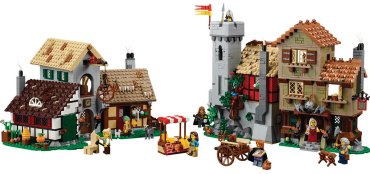 LEGO Средневековая городская площадь Icons 10332, деталей 3304 шт