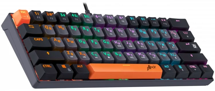 Клавиатура Defender Apex GK-002 RU 45002 Grey купить,0