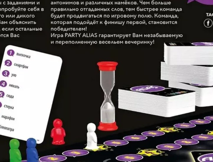 Настольная игра Finenolo Характеристики Настольная игра Tactic Alias Скажи Иначе Вечеринка 2 купить,NaN