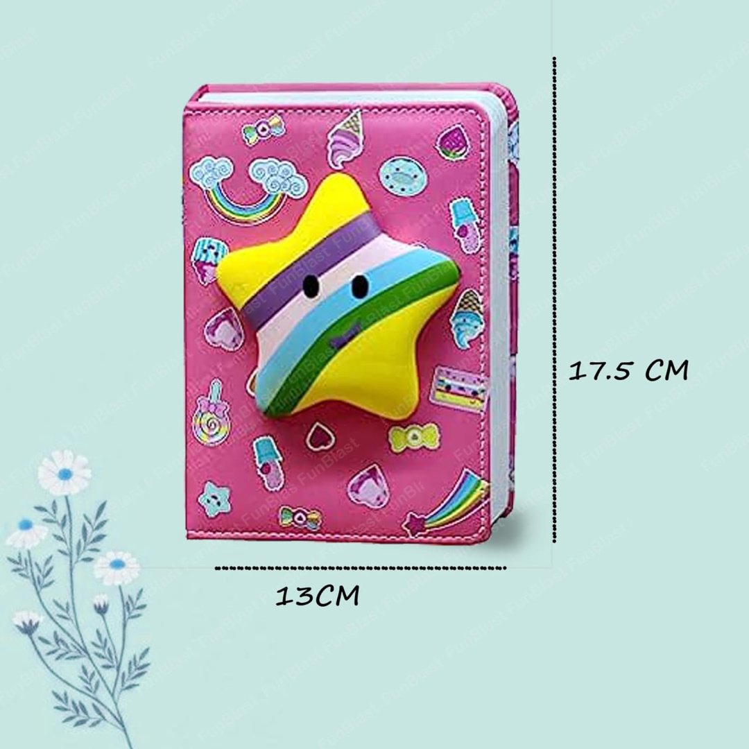 Блокнот Cквиш-звездочка, A5, 116 л, розовый - ForteMarket Блокнот Cквиш-звездочка, A5, 116 л, розовый купить,0
