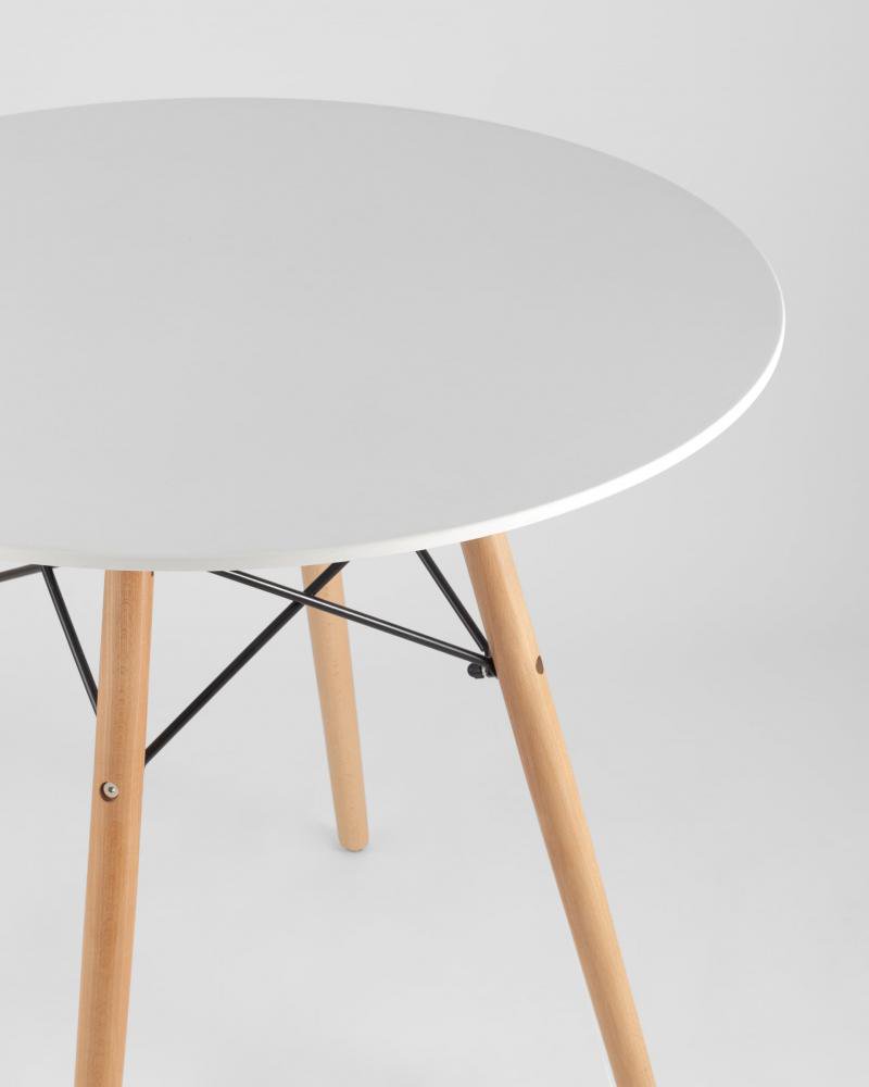 Обеденная группа Eames DSW D90 белая купить,0