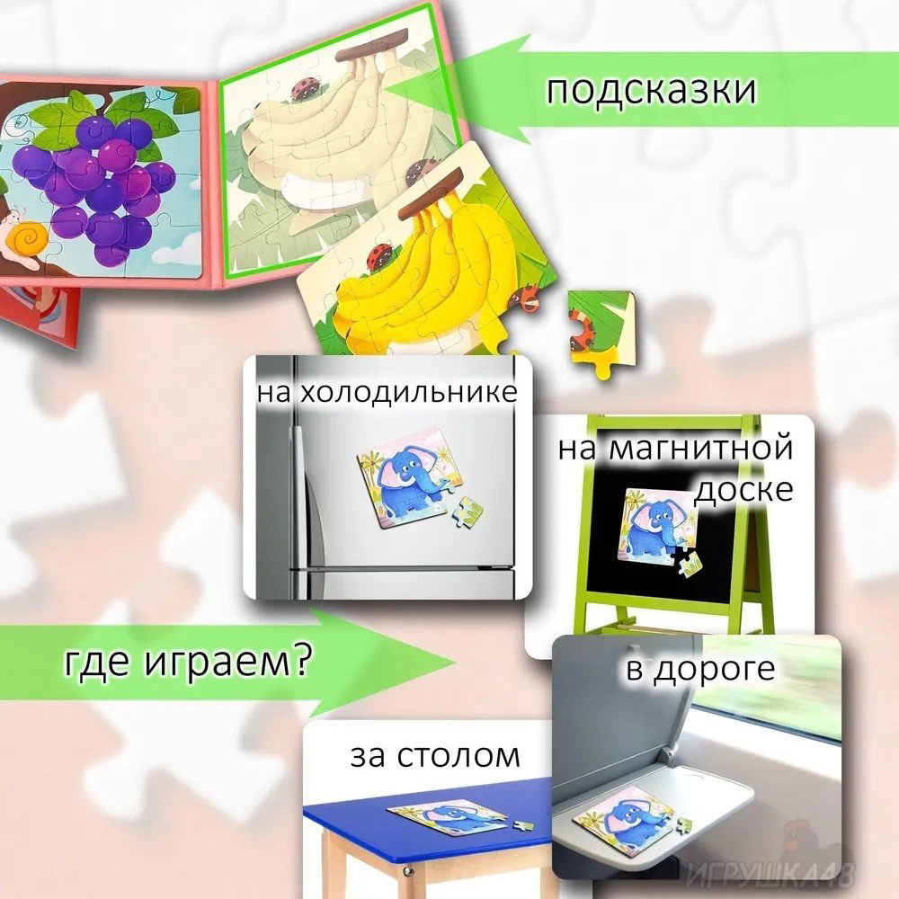 Пазл Leveled puzzle фрукты купить,NaN