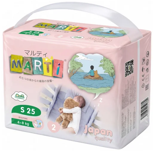 Подгузники Marti S 4-8 кг 25 шт