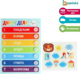 Обучающий набор IQ-ZABIAKA Набор дни недели