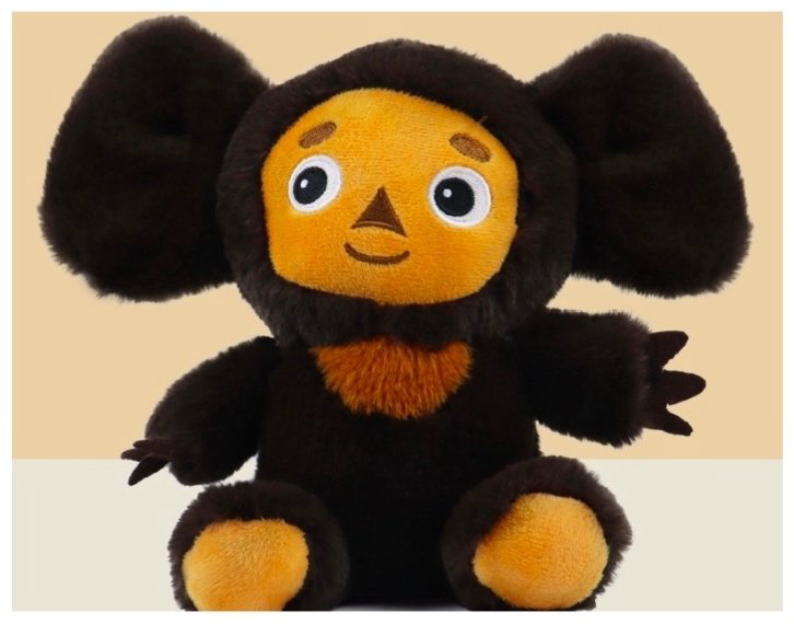 Мягкая игрушка BABY TOY Чебурашка, высота 20 см, коричневый купить,NaN