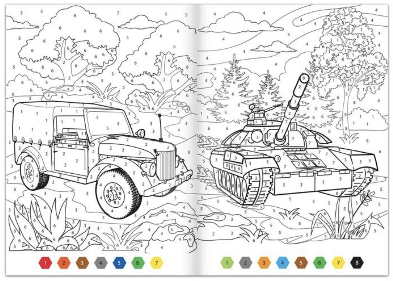 Раскраска Буква-ленд Военная техника 5298380 купить,NaN