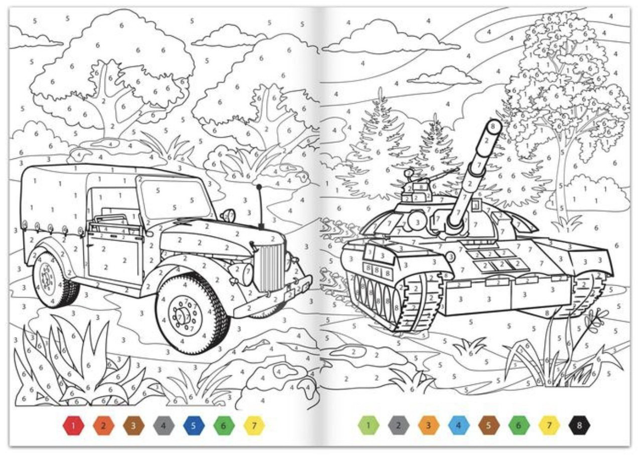 Раскраска Буква-ленд Военная техника 5298380 купить,NaN