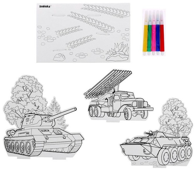 Конструктор Zabiaka Военная техника, деталей 5 шт купить,NaN