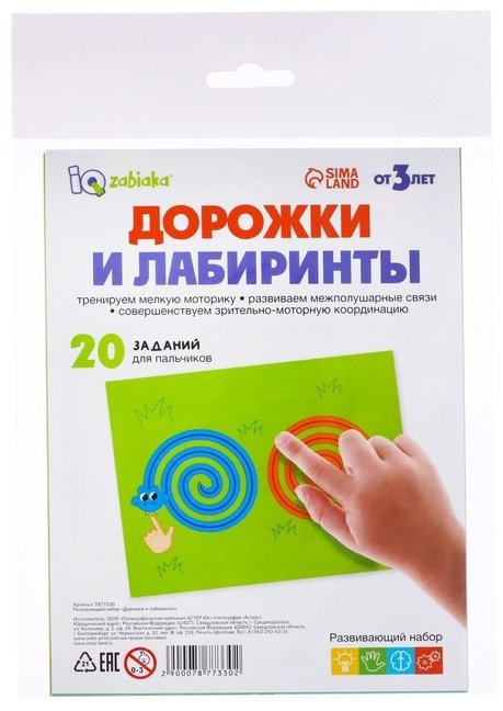 Головоломка IQ-ZABIAKA Дорожки и лабиринты купить,NaN