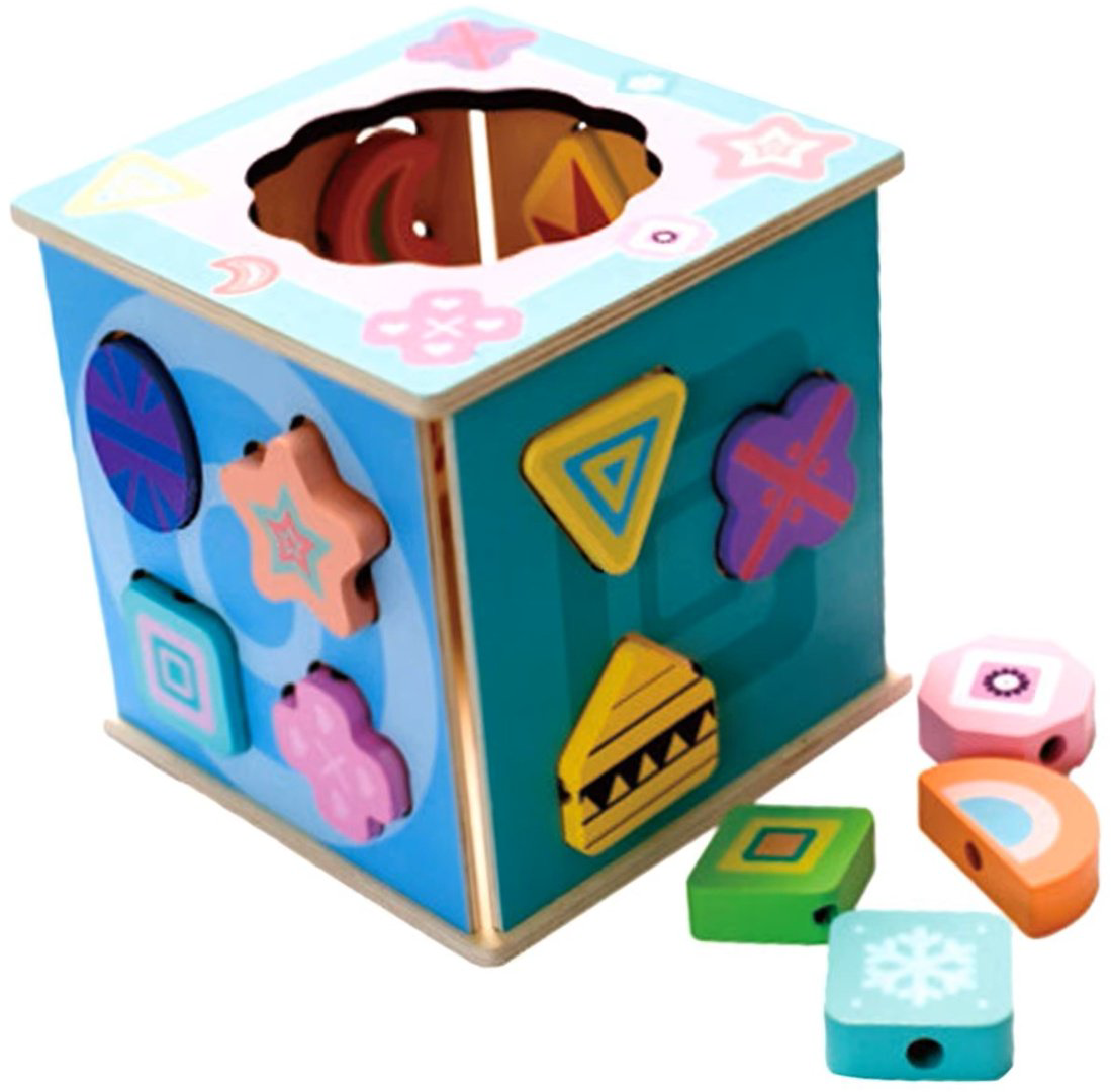 Сортер Qiyi Wooden Shape куб сортер Геометрические фигуры3в1 купить,NaN