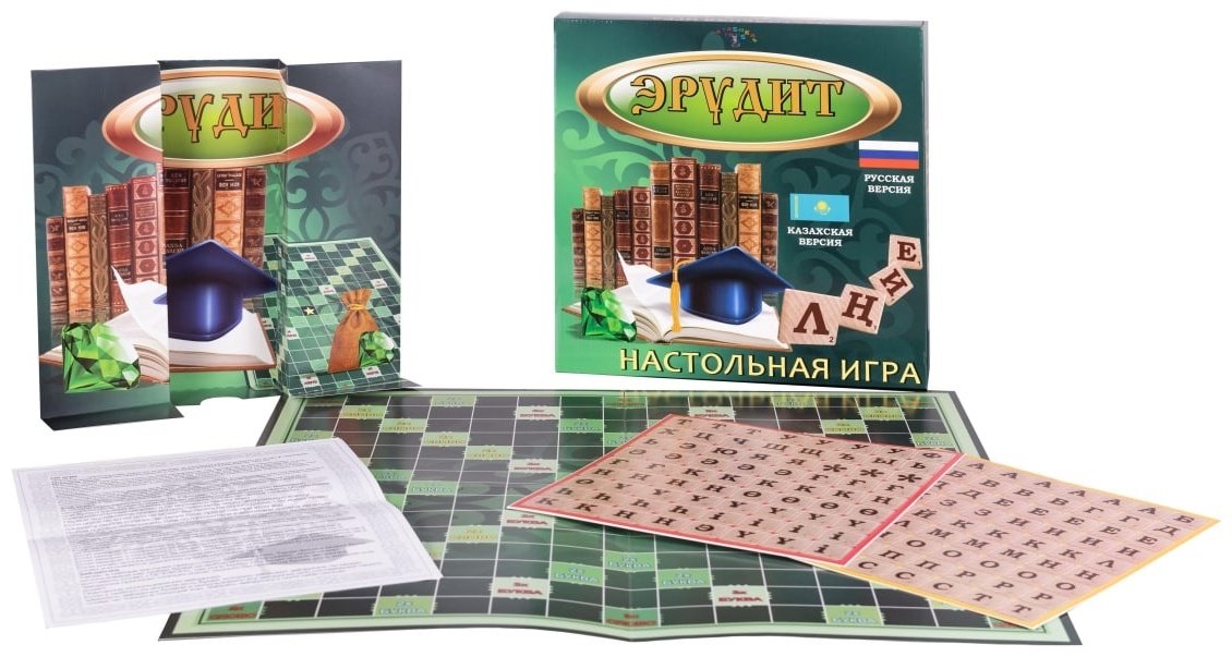 Настольная игра Atashka Toys Эрудит на кз и рус языках 6903837808112 купить,NaN