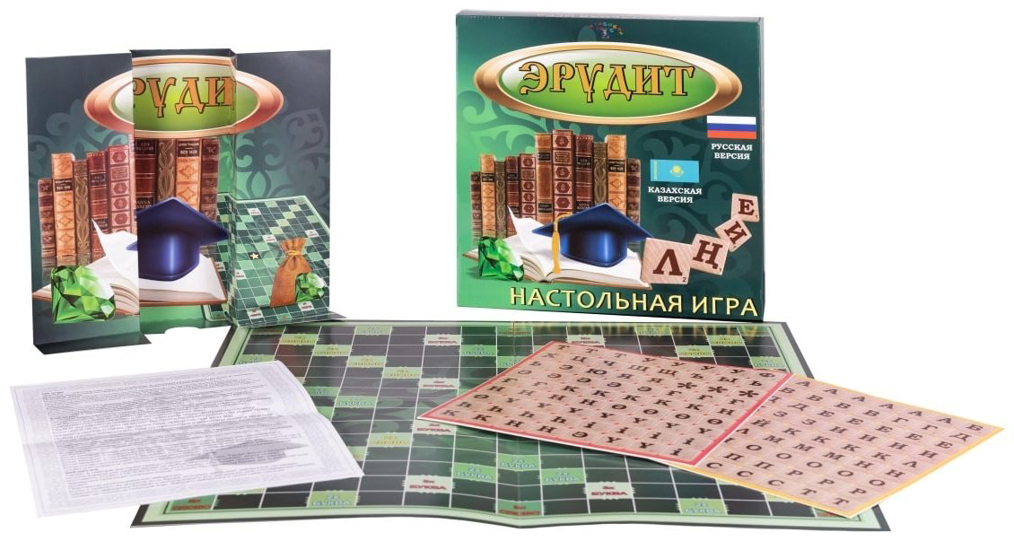 Настольная игра Atashka Toys Эрудит на кз и рус языках 6903837808112 купить,NaN
