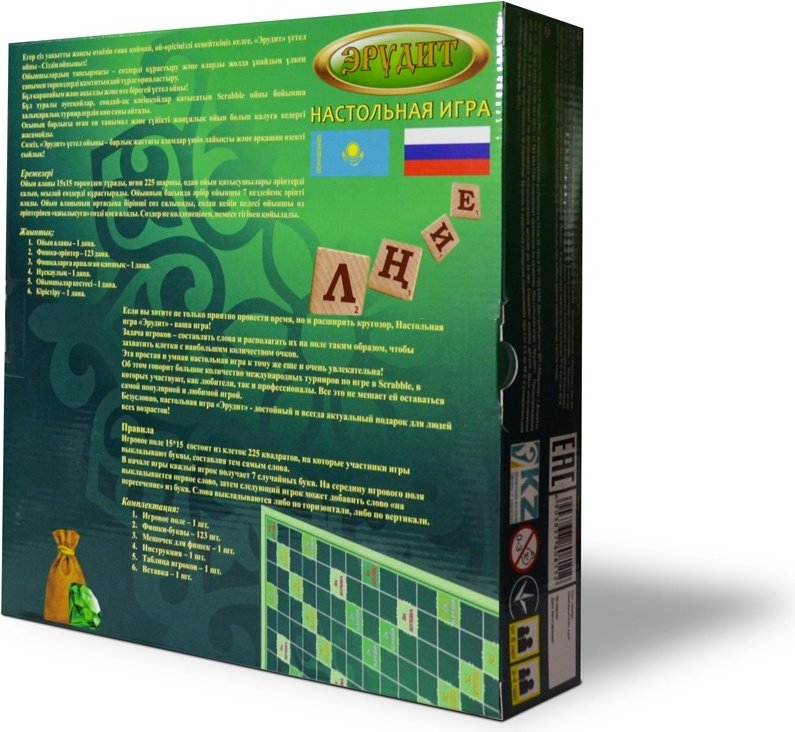 Настольная игра Atashka Toys Эрудит на кз и рус языках 6903837808112 купить,NaN