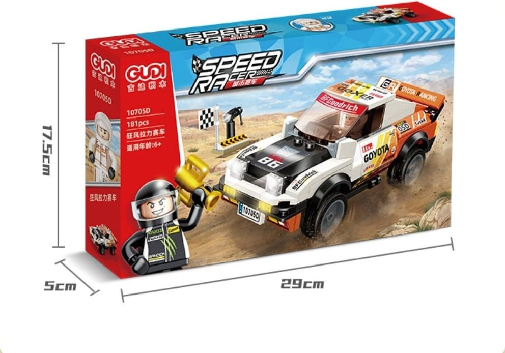 Конструктор Конструктор GUDI SPEED RACER 10705D/ 181 деталей, деталей 181 шт купить,NaN