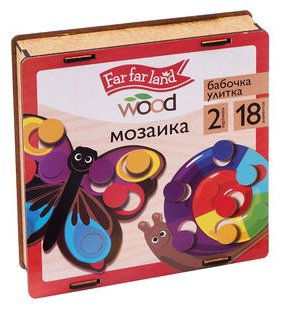 Мозаика Десятое Королевство Бабочка и улитка 04648 18 шт. купить,NaN