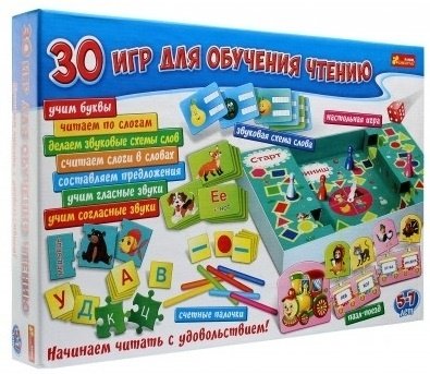 Настольная игра Ranok-Creative 30 игр для обучения чтению 12120112P купить,NaN