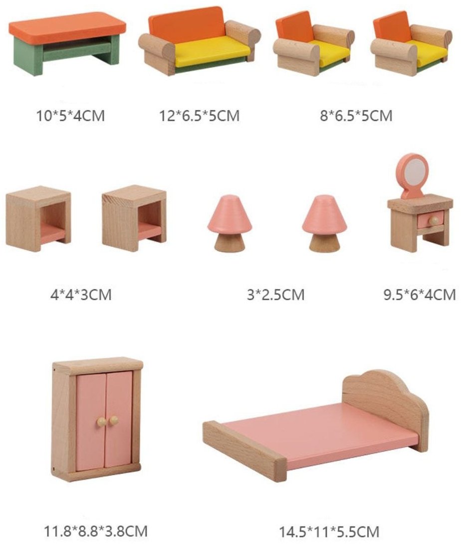Мебель для кукольного домика MEBEL232, мультиколор купить,NaN