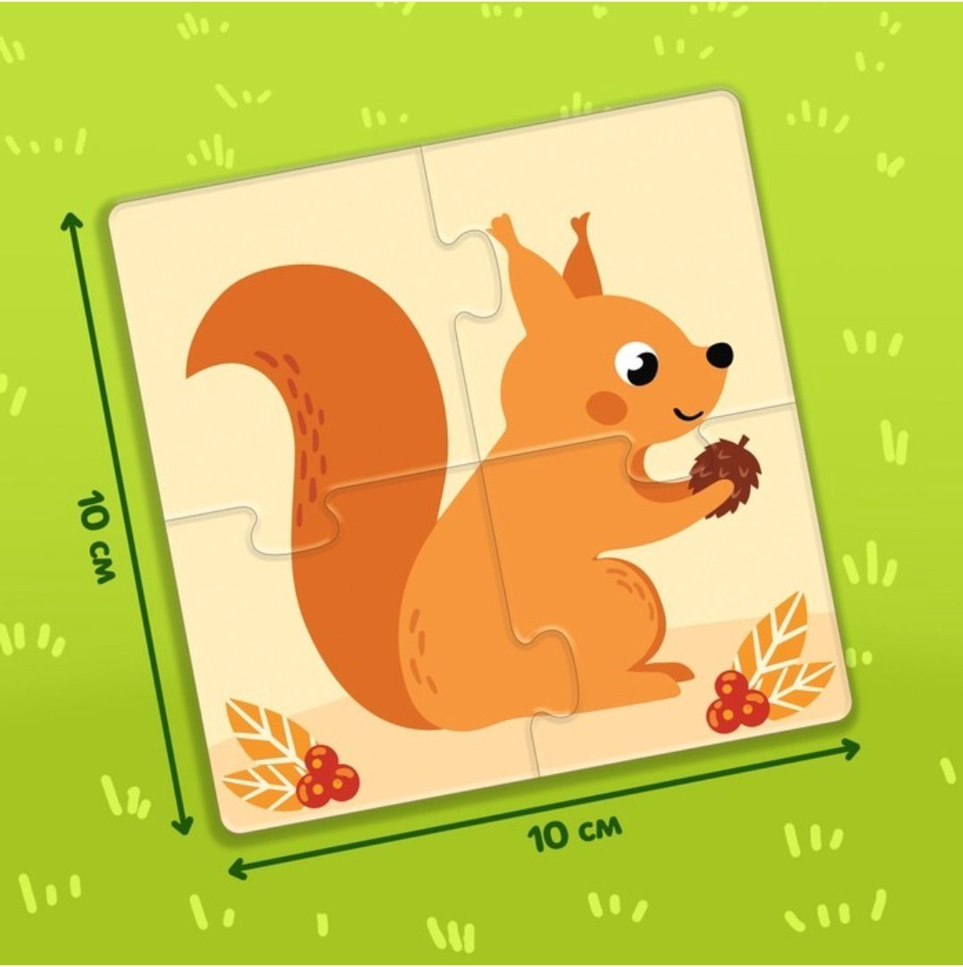 Обучающий набор Puzzle Time Жители леса купить,NaN