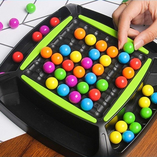 Настольная игра Настольная логическая игра с цветными шариками/Rainbow Ball Matching Game купить,NaN