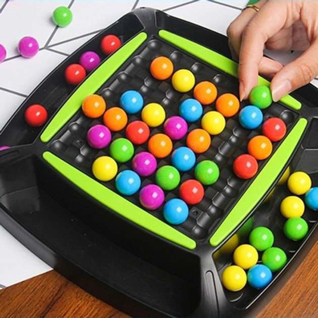 Настольная игра Настольная логическая игра с цветными шариками/Rainbow Ball Matching Game купить,NaN