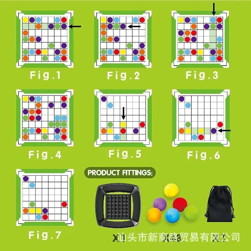 Настольная игра Настольная логическая игра с цветными шариками/Rainbow Ball Matching Game купить,NaN