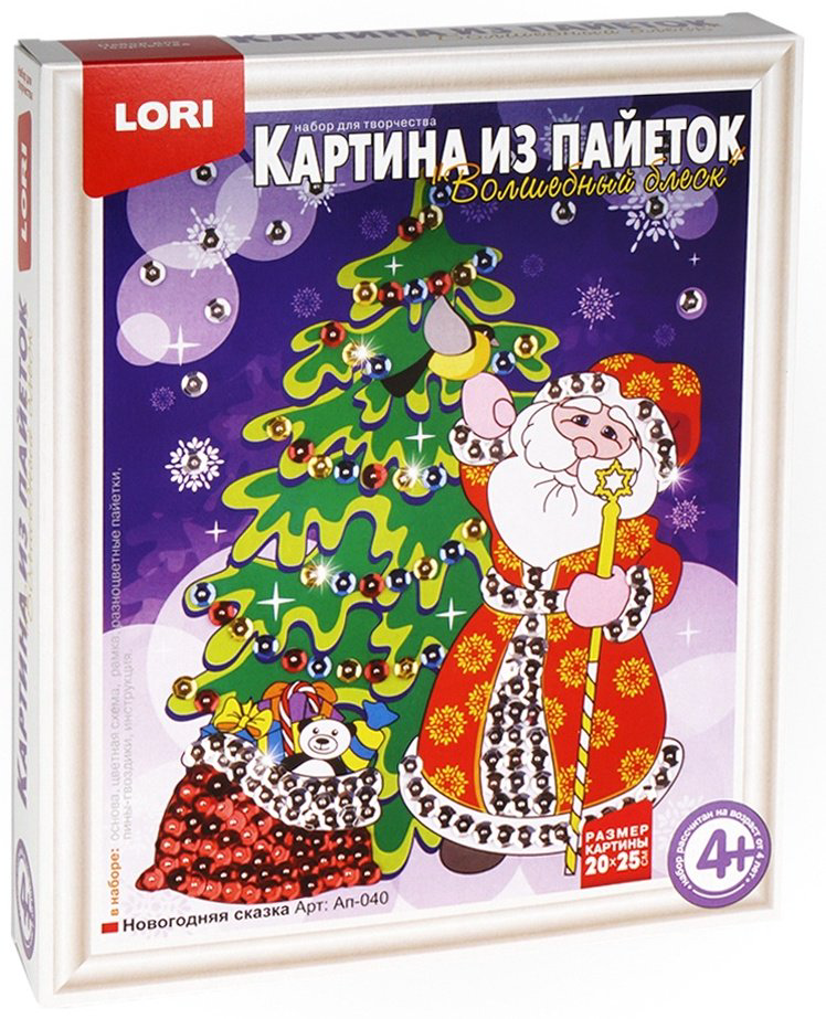 Картина из пайеток Лори Новогодняя сказка Ап-040 купить,NaN