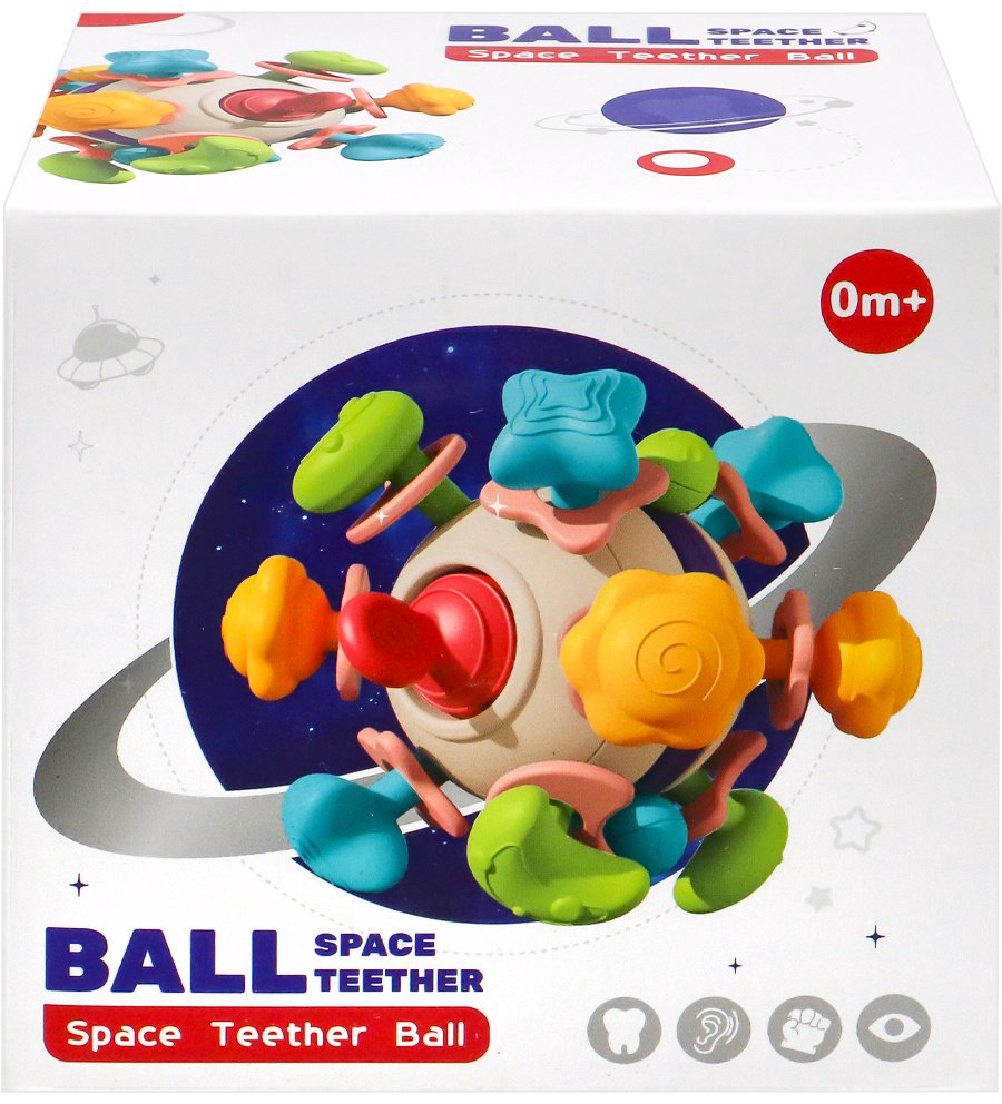 Погремушка РЫЖИЙ КОТ Ball space teether купить,NaN