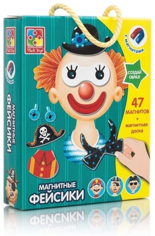 Vladi toys VT3702-09 Магнитная игра Фейсики купить,NaN