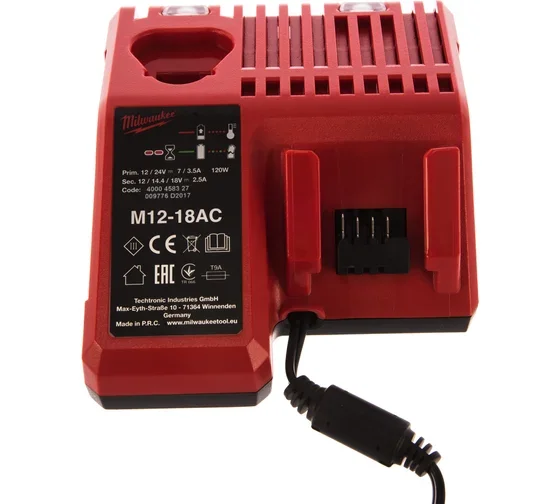 Зарядное устройство Milwaukee M12-18 AC 4932459205 купить,0