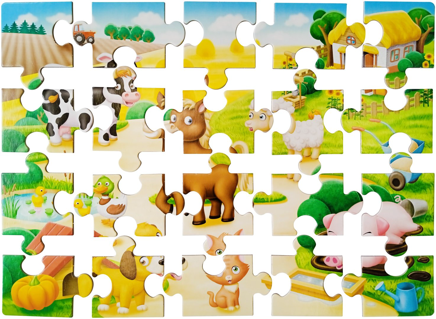 Пазл Baby Toys Кто живет в деревне 04189 20 деталей купить,NaN