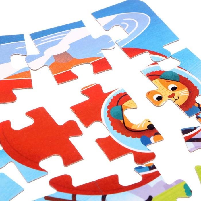 Пазл Puzzle Time «Едем, летим, плывём», 4, 6, 9, 12 элементов 5411907 купить,NaN