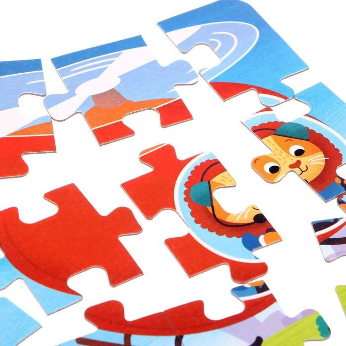 Пазл Puzzle Time «Едем, летим, плывём», 4, 6, 9, 12 элементов 5411907 купить,NaN