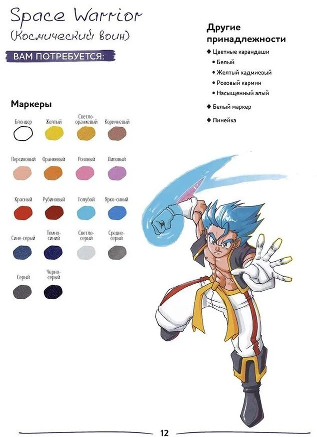 Раскраска Раскраска Anime Shonen! Нарисуй героев манги маркерами купить,NaN