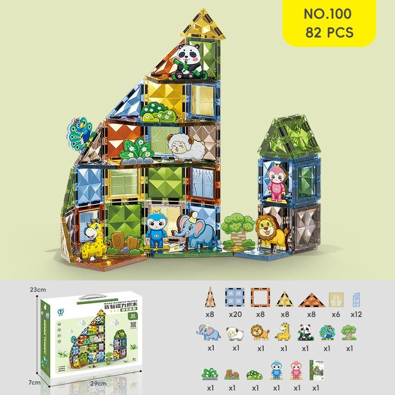 Конструктор Звери, деталей 82 шт купить,NaN