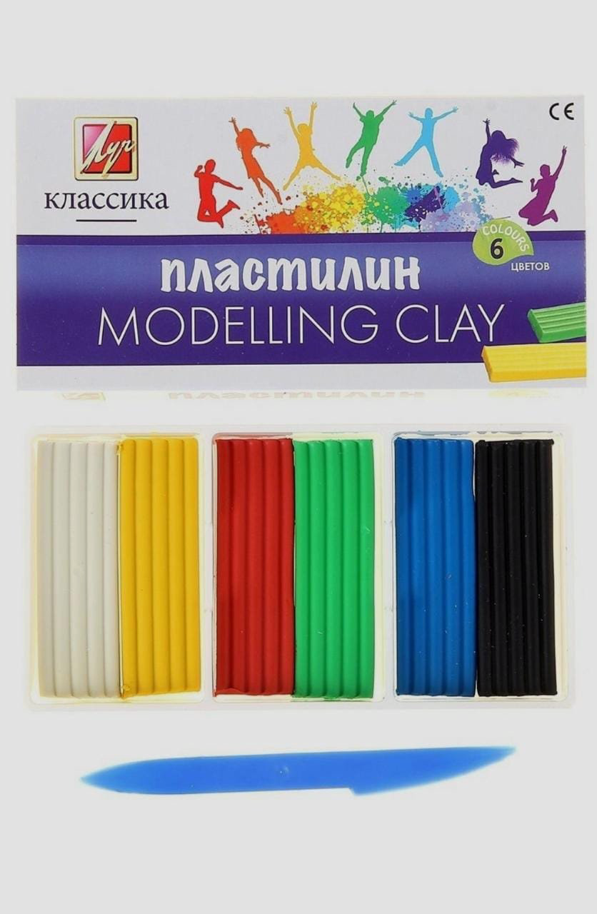 Луч Modelling Clay 6 цветов купить,NaN