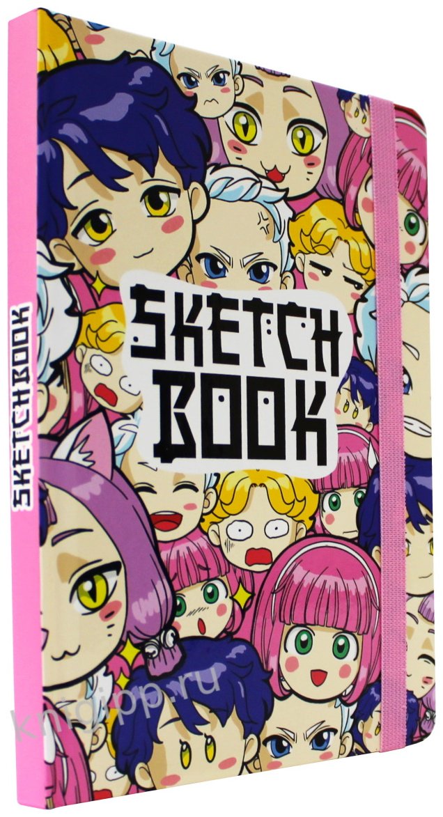 Скетчбук Проф-Пресс Аниме, A5, 80 л, мультиколор