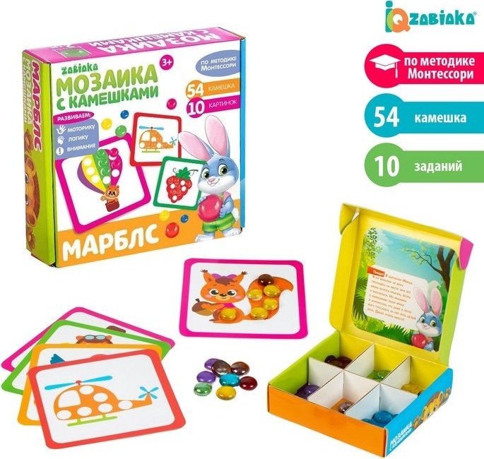 IQ-ZABIAKA Марблс Мозаика с камешками