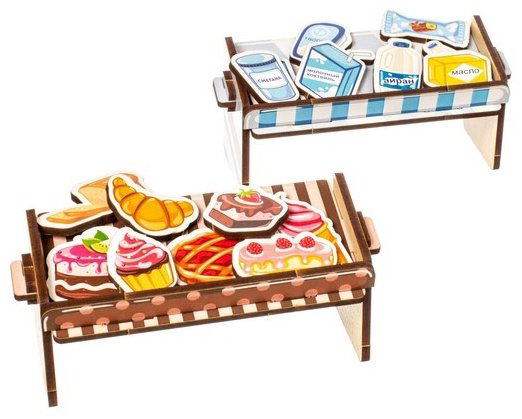 WoodLand Toys Супермаркет. Пекарня и молочные продукты 7981456 купить,NaN