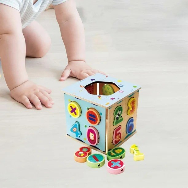Сортер Qiyi Wooden Shape куб сортер цифры 3в1 купить,NaN