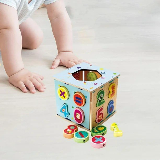 Сортер Qiyi Wooden Shape куб сортер цифры 3в1 купить,NaN