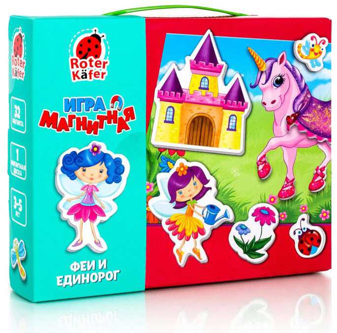 Магнитная игра Roter Kafer Феи и единорог