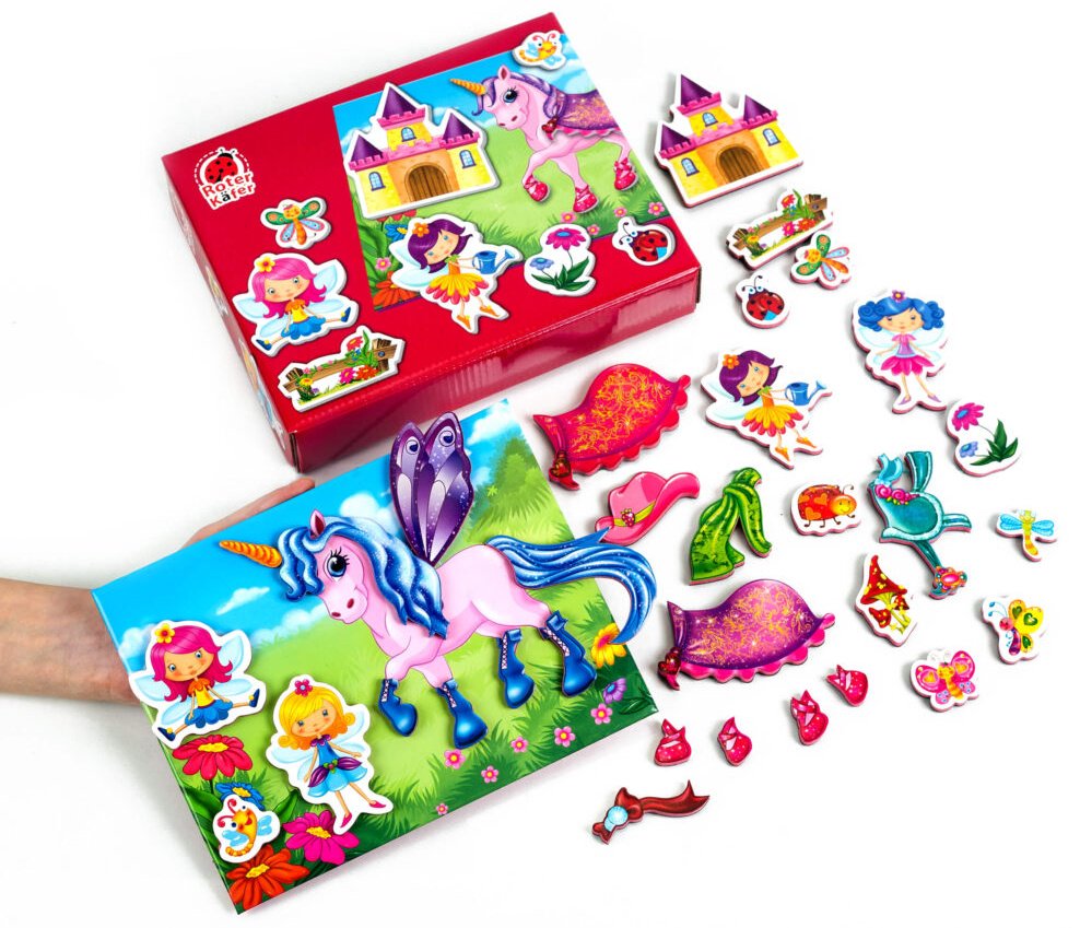 Магнитная игра Roter Kafer Феи и единорог