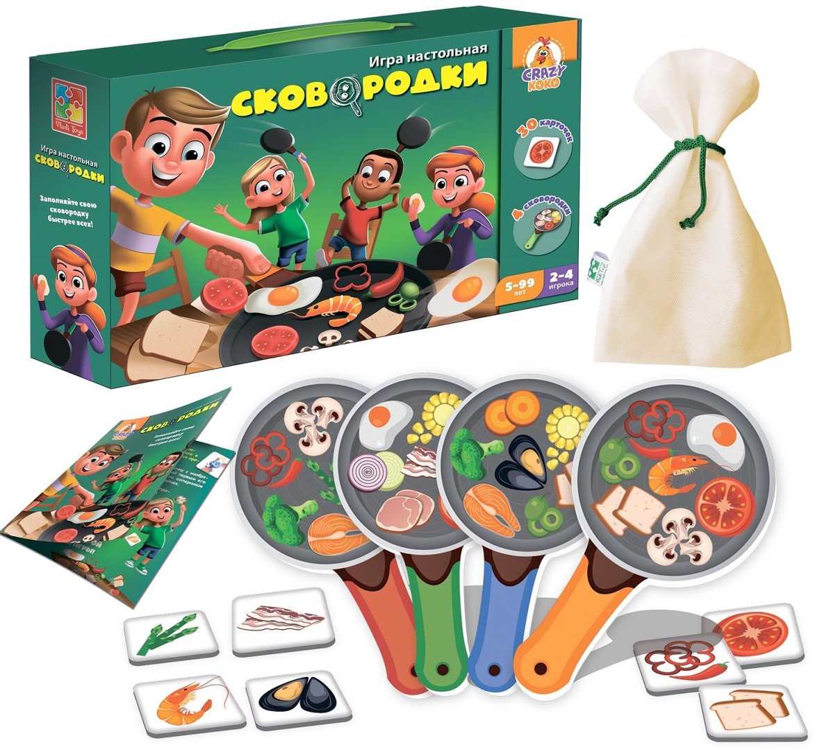 Карточки Vladi Toys Сковородки