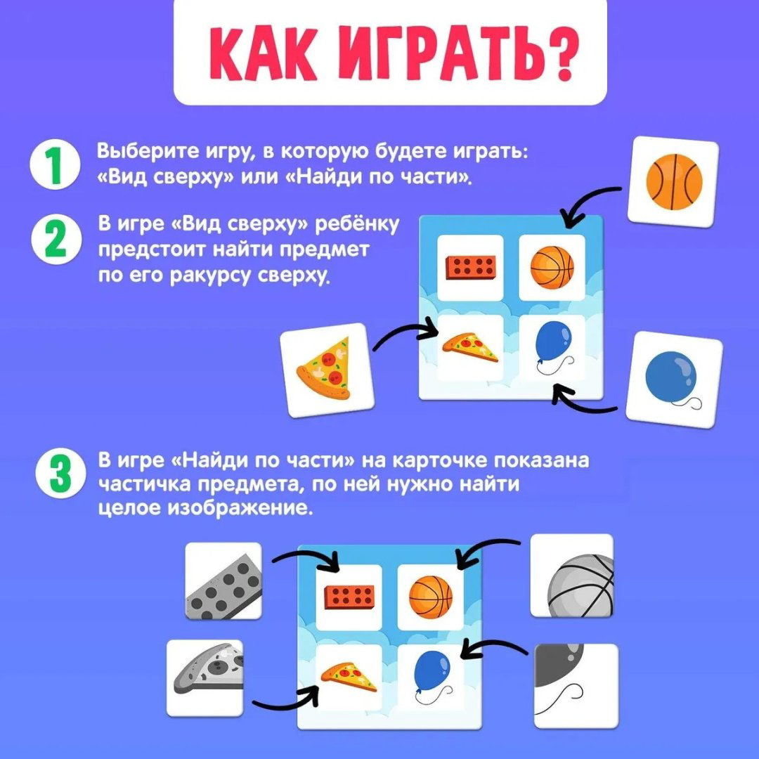Карточки IQ-ZABIAKA Найди предмет купить,NaN