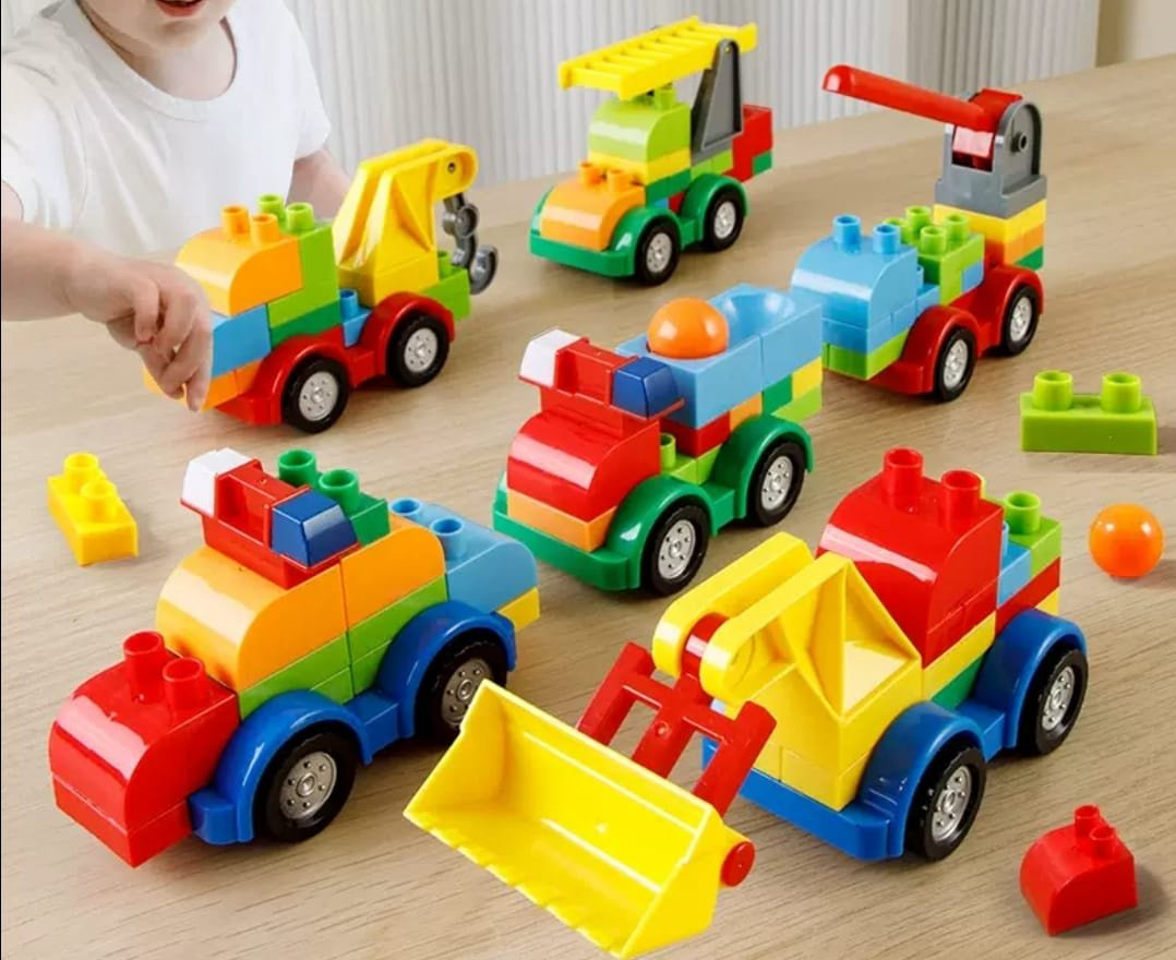 Конструктор Конструктор building blocks 21 машина деталей, деталей 21 шт купить,NaN