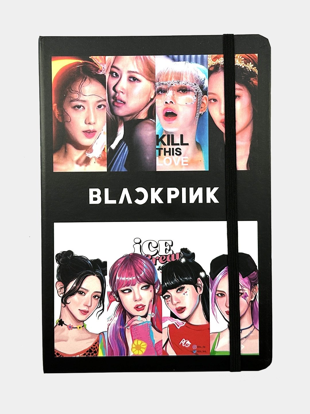Блокнот Jooydoo Blackpink, A5, 80 л, мультиколор